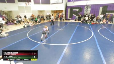 50 lbs Champ. Round 1 - Kai Leavitt, Champions Wrestling Club vs Oliver Barker, Box Elder Stingers