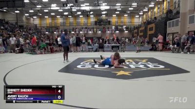 187 lbs Round 1 - Emmett Shedek, Iowa vs Avery Rauch, Big Game Wrestling Club