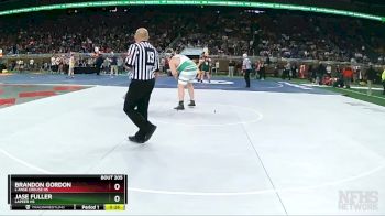 D1-285 lbs Cons. Round 1 - Jase Fuller, Lapeer HS vs Brandon Gordon, L`Anse Creuse HS