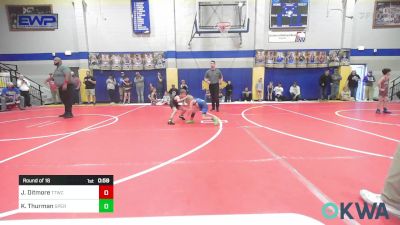 52 lbs Round Of 16 - Jaxon Ditmore, Team Tulsa Wrestling Club vs Koen Thurman, Sperry Wrestling Club