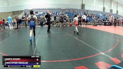 59 lbs Cons. Round 2 - Landyn Schadt, IA vs Christopher Miroslaw, IL