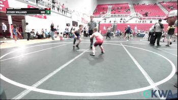 83 lbs Rr Rnd 4 - Lane Jager, Carl Albert vs Ryker Williams, Harrah Little League Wrestling