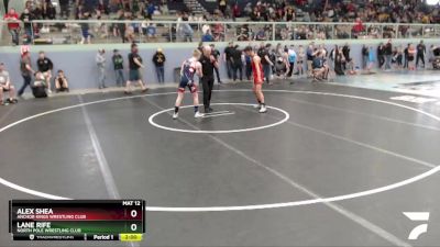 120 lbs Round 2 - Lane Rife, North Pole Wrestling Club vs Alex Shea, Anchor Kings Wrestling Club