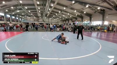 115 lbs 5th Place Match - Zane Clark, El Paso Supers Wrestling Club vs Devin Noriega, El Paso Supers Wrestling Club