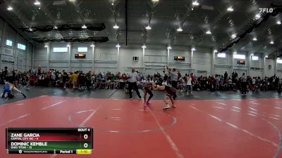 126 lbs Round 2 (4 Team) - Dominic Kemble, Ohio Titan vs Zane Garcia, Capital City WC