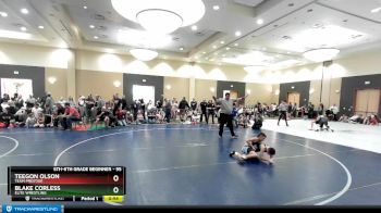 95 lbs Semifinal - Teegon Olson, Team Prestige vs Blake Corless, Elite Wrestling