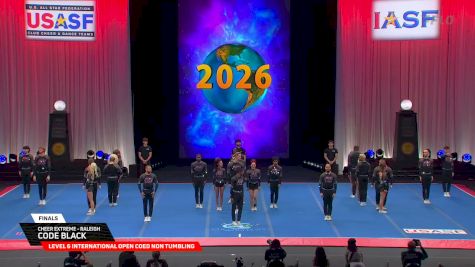 Cheer Extreme - Raleigh - Code Black [2026 L6 International Open Coed Non Tumbling Finals] 2026 The Cheerleading Worlds