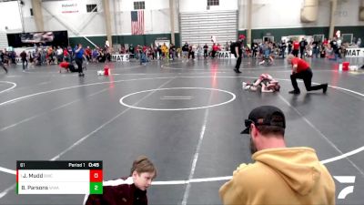 61 lbs Cons. Round 1 - Jaxtyn Mudd, Beloit Wrestling Club vs Beau Parsons, Warrior Wrestling Academy