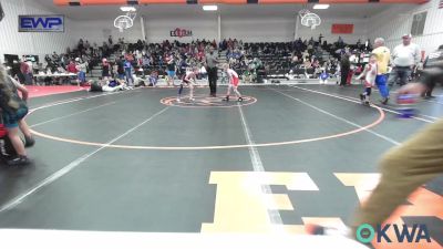 61 lbs Semifinal - Alex Morgan, Fort Gibson Youth Wrestling vs Dillon Hughes, Morris Wrestling Association