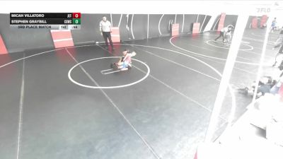 88 lbs 3rd Place Match - Stephen Graybill, Cal Grapplers Wrestling Club vs Micah Villatoro, Jets