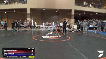 120 lbs Quarterfinal - Hayden Wright, OK vs Tas Storer, CA