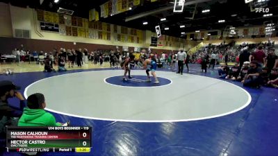 119 lbs Round 2 - Hector Castro, GWC/TIGERS vs Mason Calhoun, The Mantanona Training Center