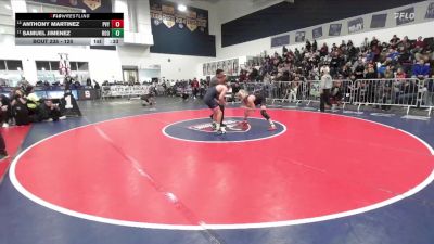 120 lbs Cons. Round 2 - Samuel Jimenez, Eleanor Roosevelt vs Anthony Martinez, Paloma Valley