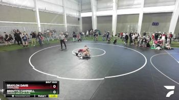 110 lbs Cons. Round 1 - Brentyn Campbell, Cougars Wrestling Club vs Braylon Davis, Unaffiliated