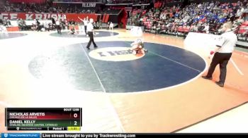 1A 157 lbs Cons. Round 2 - Daniel Kelly, Sterling (Newman Central Catholic) vs Nicholas Arvetis, Chicago (De La Salle)