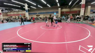 67 lbs Quarterfinal - Sharon Dickson, Brazoria County Wrestling vs Georgia Barron, Spartan Mat Club