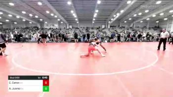 160 lbs Consi Of 64 #2 - Colten Caron, WV vs Adrian Juarez, CA