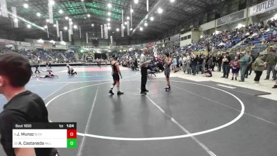 125 lbs Round Of 16 - Joseph Munoz, Blevins vs Amani Castaneda, Milliken Middle School