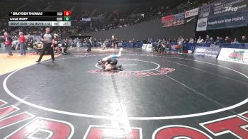 5A Boys 113 lbs Cons. Round 2 - Brayden Thomas, Dallas Boys vs Cole Ruff, Bend Boys