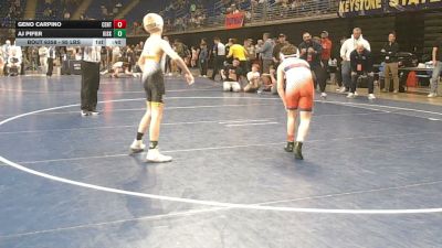 95 lbs Final - Geno Carpino, Central Bucks vs AJ Pifer, Kiski Area