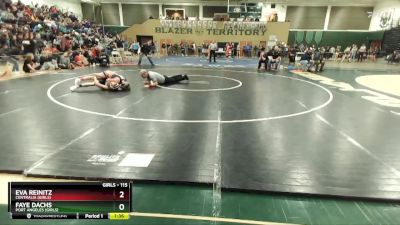 115 lbs Quarterfinal - Faye Dachs, Port Angeles (Girls) vs Eva Reinitz, Centralia (Girls)