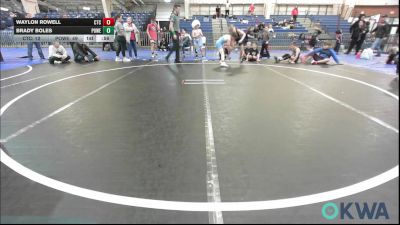 83 lbs Rr Rnd 5 - Waylon Rowell, Comanche Takedown Club vs Brady Boles, Powerhouse Gold