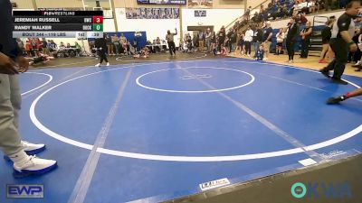 119 lbs Consolation - Jeremiah Russell, Bartlesville Wrestling Club vs Randy Walker, Buck Pride Wrestling