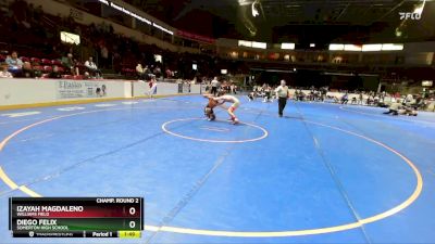 126 lbs Champ. Round 2 - Diego Felix, Somerton High School vs Izayah Magdaleno, Williams Field