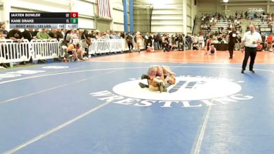 120 lbs Quarterfinal - Jaxten Bowler, UT vs Kane Drake, FL