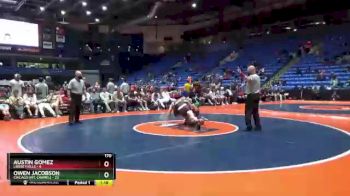 170 lbs Quarterfinals (8 Team) - Owen Jacobson, Chicago (Mt. Carmel) vs Austin Gomez, Libertyville