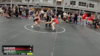 92 lbs Semis (4 Team) - Connor Smith, RedNose Wrestling vs Blake Decker, Hammers Yellow