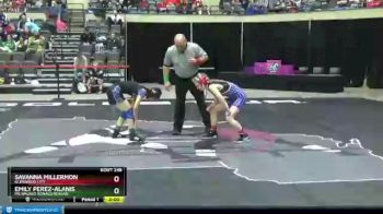 100 lbs Quarterfinal - Emily Perez-Alanis, Milwaukee Ronald Reagan vs Savanna Millermon, Glenwood City