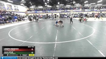 149 lbs Cons. Round 3 - Joseph Mendoza, Wisconsin-Oshkosh vs Zach Kolb, Elmhurst University