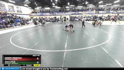 149 lbs Cons. Round 3 - Joseph Mendoza, Wisconsin-Oshkosh vs Zach Kolb, Elmhurst University