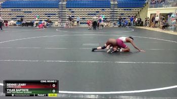 106 lbs Cons. Round 2 - Tyler Baptiste, West Nottingham Academy vs Dennis Leary, Landon School