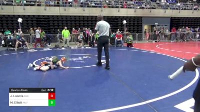 48 lbs Quarterfinal - James Loomis, Parish vs Maverick Elliott, Milford