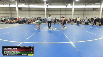 220 lbs Quarterfinal - Emmit Rivadeneira, Lakeland Wrestling Club vs Lyle Tsinajinnie, Fruitland Middle School