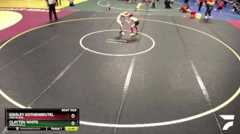 55 lbs Quarterfinal - Kinsley Kothenbeutel, Pine Island vs Clayten White, Fergus Falls