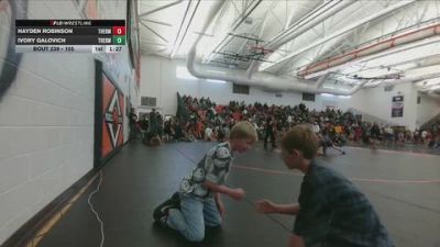 105 lbs Round 4 - Hayden Robinson, Thermopolis Middle School vs Ivory Galovich, Thermopolis Middle School