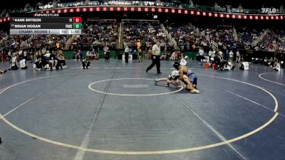 3A 120 lbs Champ. Round 1 - Kane Bryson, Pisgah High School vs Brian Hogan, Parkwood High School