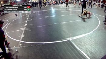 49-50 lbs 3rd Place Match - Hadley Marvin, Millard South Wrestling Club vs Taytum Huffman, Chadron Junior Wrestling Club