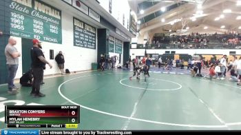 75 lbs Cons. Semi - Mylah Henebry, East Valley vs Braxton Conyers, Heritage