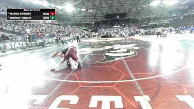 Boys 3A 157 lbs Champ. Round 2 - Mason Bridges, Cheney vs Joshua Hanson, White River