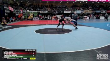 145 lbs Cons. Round 2 - Avri Ginn, Palmer High School vs Wesley Niegel, Student Wrestling Development Program