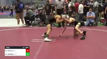 113 lbs Consi Of 4 - Mark Marum, Avalanche Wrestling vs Manuel Saldate, Gold Rush WC