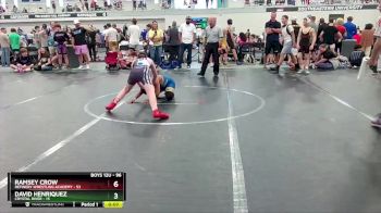 96 lbs 5th Place Match - Ramsey Crow, Refinery Wrestling Academy vs David Henriquez, Crystal River