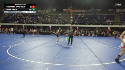 90 lbs 1st Place Match - Courtney Spychalla, OTC Bulldogs vs Piper Fields, Hawkeye Wrestling Academy