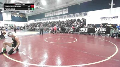 126 lbs Champ. Round 1 - Uriel Cruz, Paloma Valley vs Tristan Gonzalez, Savanna