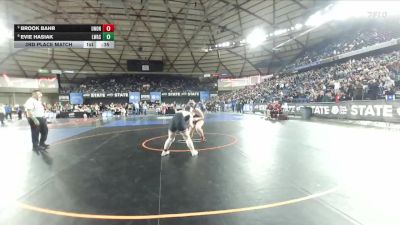 Girls 4A 170 lbs 3rd Place Match - Evie Hasiak, Lake Washington (Girls) vs Brook Bahr, Union (Girls)