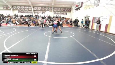 235 lbs Cons. Round 2 - Marrion Vega, Coolidge vs Aubree Nolan, Basha
